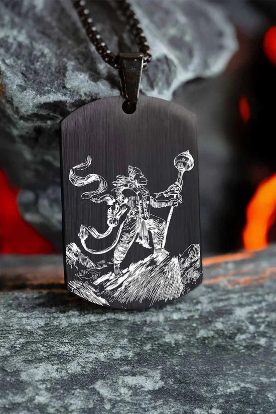 Protector Hanuman Godform Pendant with Chain