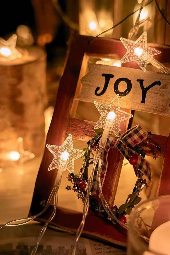 Serial String Star Lights for Decoration