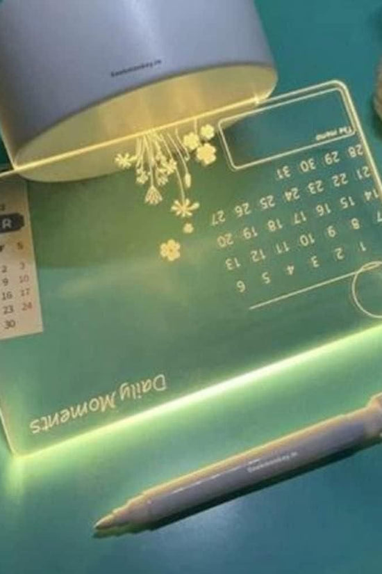 3d Acrylic Writing Board with Pen and Light