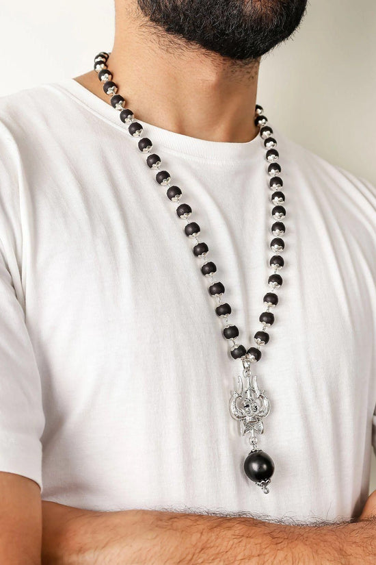 Om Shiva Trishool Karungali Mala