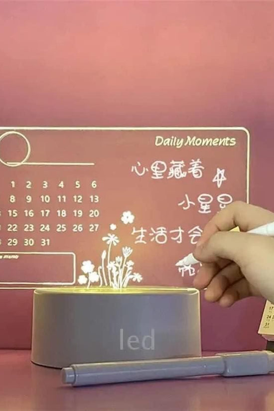 3d Acrylic Writing Board with Pen and Light
