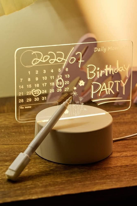3d Acrylic Writing Board with Pen and Light